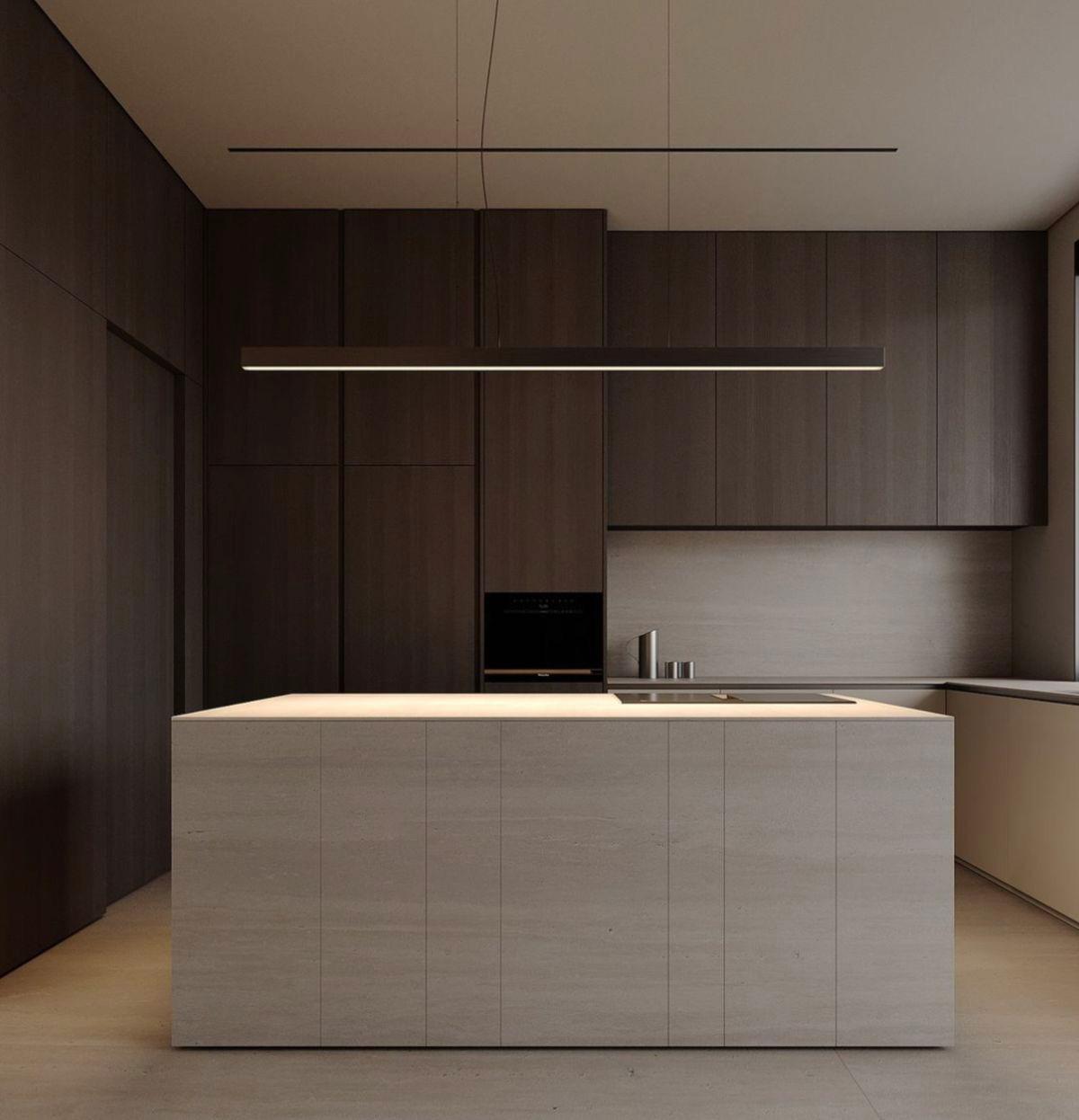 Dark Minimalist Kitchen